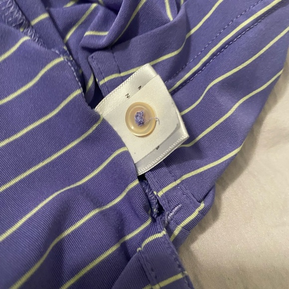Peter Millar Summer Polo O’Neal motocross purple stripes size XL - Picture 7 of 8